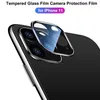 Telefon Objektiv Screen Protector Für iphone 11 pro max 3D Volle Zurück Kamera Gehärtetes Glas Film Aluminium Metall Objektiv Fall