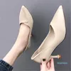 Hot Sale-Spring Mulheres Designers Escritório Carreira Pointed Toe Salto Alto PU Bombas Shoes