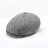 New England Cap Octagon Hat Tide Men Men Classic Fashion Wool Berets Vintage Painter Hat Autumn Winter7418949