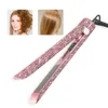 TODROSE ZŁOTA Ręka wykonana błyszcząca kryształowy diamentowy dhinestone LCD Digital wyświetlacz Flat Iron Crystal Gems Titanium Hair Stra7456202