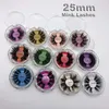 25mm Ciglia 5D Visone Ciglia spesse Incrociate Cruelty Free Volume Ciglia di visone Morbide Grandi drammatiche Ciglia complete Strumento per il trucco All'ingrosso