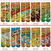 999 Kleuren Womens Mens Unisex 3D Gedrukt Cartoon Sokken Cheerlead Cer Kids Snack Candy Cheetos Aardappel Chips Sport Kous Multicolors Lengte 38cm