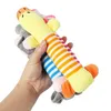 26cm Sevimli Köpek Oyuncak Dört ayaklı uzun fil hayvan peluş oyuncak köpeğe teethe oyuncak sondaj pembe domuz ve ördek çizgili
