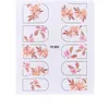 5D Embossed Rose Nail Sticker Blooming Engraved Leaf Water Slider For Nails Art Decorations Decal Flower Manicure3263669