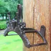 Wrought Iron Hose Rack Holder Shovel Garden Decorative Hose Reel Hanger Stand Cast Iron Antique Rust Wall Mount Vintage Ornament H275u