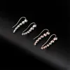 Korean version of high-end Jewelry Dangle & Chandelier drama with the same rhinestone long bride earrings Valentine's Day birthday bridesmaid