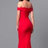 Sexy Straps V-neck Dress Women Off Shoulder Bodycon Red Party Dress Long Maxi Dresses Vestidos Verano 2018 Zipper Sundres Y19052901