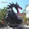Stor uppbl￥sbar Evil Fire Dragon Model 6M Luft Blow Up Flying Dragon Balloon med vingar f￶r Halloween -dekoration