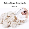 Microblading Tattoo Finger Cots Disposable Finger Covers Rubber Latex Pearl White Permanent Makeup Eyebrow Tattoo Supplies Tattoo Covers