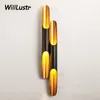 Modern Coltrane Wall Sconce Lamp Simple Fashion Aluminum Pipe Minimalism Single Twins Tube Hotel Bedroom Lounge Loft Cafe Bar Light