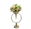 gold metal vase trumpet flower vase table wedding centerpiece with party decoration for wedding decoration senyu0380