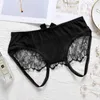 Vrouwen sexy lingerie hete erotische sexy slipje open kruis porno kant ondergoed crotchless onderbroek seks slijtage slips zwart wit