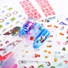 140pcs Christmas Mixed Nail Decals Colorful Nail Art Stickers Water Transfer Full Wraps Nail Art Tattoo Water Decals Decor LA1579046911