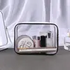 7 pcs/Lot Transparent Cosmetic Bag PVC Travel Organizer Bag Zipper Clear Waterproof Women Makeup Bag Dropshipping