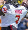 Personnalisé Maryland 2019 Terps Football N'importe quel nom Numéro Rouge Blanc # 3 Tyrrell Pigrome 20 Javon Leake Esiason Hommes Jeunesse NCAA 150TH Maillot Rétro