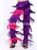 Arrival Black Red Purple Blue White Latin Dance Salsa Woman Pants Girls Tango Costumes Fringe Clothes / Samba