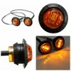 30Pcs RedYellowWhite 12V 34quot Round LED Truck Trailer Pickup Side Marker Indicators Light Lamp8350631