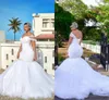 2020 novo sexy plus size sereia vestidos de casamento africano um ombro ruched frisado sexy aberto de volta com botão varredura trem nupcial g243x