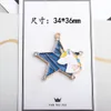 Moon Star Rabbit Horse Emaille K Vergulde Print Charms Hangers voor Handgemaakte DIY Oorbellen Ketting Sleutelhanger Sieraden Accessoires