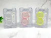 Transparent Practical Portable Women Contact Lens Case for Travel Holder Storage Contact Lenses Box Fast Shipping F3548