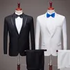 Feito sob encomenda preto noivo smoking notch lapela masculino casamento smoking popular jantar de negócios baile blazer terno (jaqueta + calças)