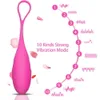 Love Wireless Powerful 10-mode Vibrations Remote Control Vibrating Egg G- Spot Vibrator Sex Toy for Women C19010501