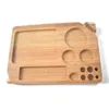 Деревянный лоток для наполнения, бумага с откидной спинкой, магнитный курительный табак, бамбуковая деревянная коробка, однослойная JXW6041020991