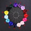 Flower Lapel Pin Rose for Wedding Handmade Boutonniere Stick Boutineers for Men 15Pcs Assorted Color