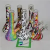 10 5 beaker glass bong simple glass bongs with ice catcher thick beaker base glass water pipes for smoking with downstem and bowl