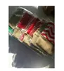 Bas de Noël coton toile vague rayure Sack Sock Santa Claus Candy Gift Bag Filler Xmas Hanging Décoration 30 * 45cm 3color
