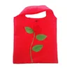 Saco de armazenamento dobrável em forma de flor rosa Sacos de compras ecológicos reutilizáveis ecologicamente corretos Dobrável Saco grande de mercearia