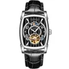 Guanqin 2018 New Watch Men Automatic Tourbillon Skeleton機械式防水ゴールドクロックトップブランド高級Relogio Masculino