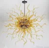 Grandi Saldi Lampade Lampadario in Stile Art Design Color Oro LED Plafoniere in Vetro di Murano Soffiato a Mano