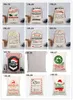 Kerst canvas snoepzakken voor kinderen geschenken Santa Claus mand cadeau 38 stijlen