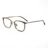 2020 Pure Titanium Glasses Men Acetate High Quality Square Myopia Optical Eyeglasses Frame Prescription Eyewear8095084