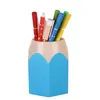 Söt pop Creative Pen Holder Vase Färgpenna Box Makeup Brush Stationery Desk Set Tidy Design Container Presentlagring Tillbehör