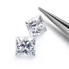 LOTUSMAPLE 0.08CT - 6CT princess cut square shape real D color FL loose moissanite diamond test positive stone each one equal to 0.5CT or more give a free GRA certificate