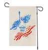 Andenken Unabhängigkeitstag Gartenflaggen Leinen USA-Flagge Dekorative hängende Flaggen 4. Juli Festivaldekorationen 10 Designs doppelseitig bedruckt DW5418