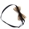 Helt nytt kork trä herrbåge trälband båge slipsar handgjorda rutiga bowtie för män bröllopsfest tillbehör nackewear301g