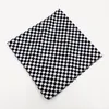mouchoir en coton pour hommes 54x54CM mouchoir carré noir et blanc en pur coton équitation foulard extérieur