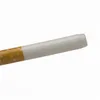 DHL Cigarette Rökrör Keramik Cigaratte Hitters 79mm 57mm Gul Filterfärg Cig Shape Tobacco Pipes Herb One Bat Portable