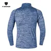 Vestes de course FANNAI veste pour hommes hommes coupe-vent à manches longues t-shirt séchage rapide Sports de plein air randonnée maillot manteau