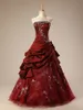 2019 Red Dark Red A-Line Vestios de noiva Bordados vintage Taffeta não vestidos de noiva brancos não vestidos de noiva não tradicionais com cor