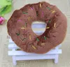 Tri-color optional doughnut butter doughnut cute pet voice Plush play dog toys pet supplies 30pcs/lot L244