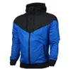 Hot Mäns Vår och Höststjärna Med Hit-Color Sport Coat Anti-Running Fashion Windbreaker Jacket