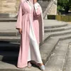 Abaya Kimono Мусульманское платье Hijab Женщины Abayas Caftan Marocain Kaftan Robe Femme Dubai Tesettur Elbise Турецкая Исламская одежда