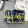 Women Real Rex Rabbit Fur Scarf Headbands Handmade Girl Ring Cowl Snood Knitted elastic Scarves Winter Warm Neck Scarf