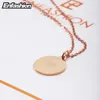 Enfashion Personalized Engrave Anpassad Namn Halsband Guldfärg Cirkel Bar Halsband Hängsmycken Kvinnor Choker Halsband Smycken