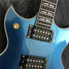 Neue Ankunft Metrial Blue Finish SG Custom Gitarre E-Gitarren Chinesische OEM Push/Pull Pot Gitarre Kostenloser Versand