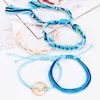 Braclets Shell Braclets Рука сплетенные Lucky Wire Bracte Wave Creative Wax Line Bracte для женщин